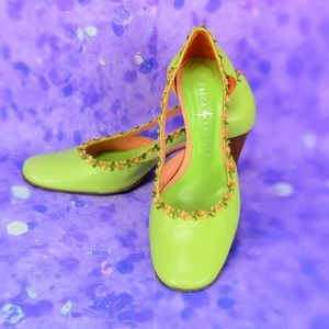 Rebeca Sanver Light Green Pumps sz. 7.5